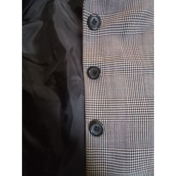 Tahari Arthur s Levine 100%  wool houndstooth jacket Blazer women's size 4 - Picture 3 of 12
